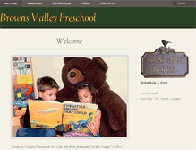 Tablet Screenshot of brownsvalleypreschool.com